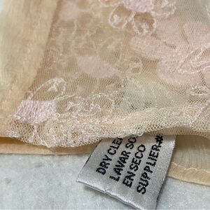 Elegant Long Cream Sheer Lace Scarf